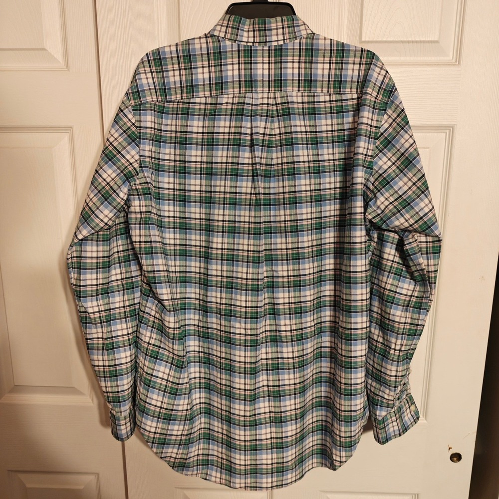 Ralph Lauren Mens Classic Fit Plaid Button Down Shirt Green Blue Pink Large - Picture 3 of 6